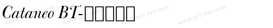 Cataneo BT字体转换